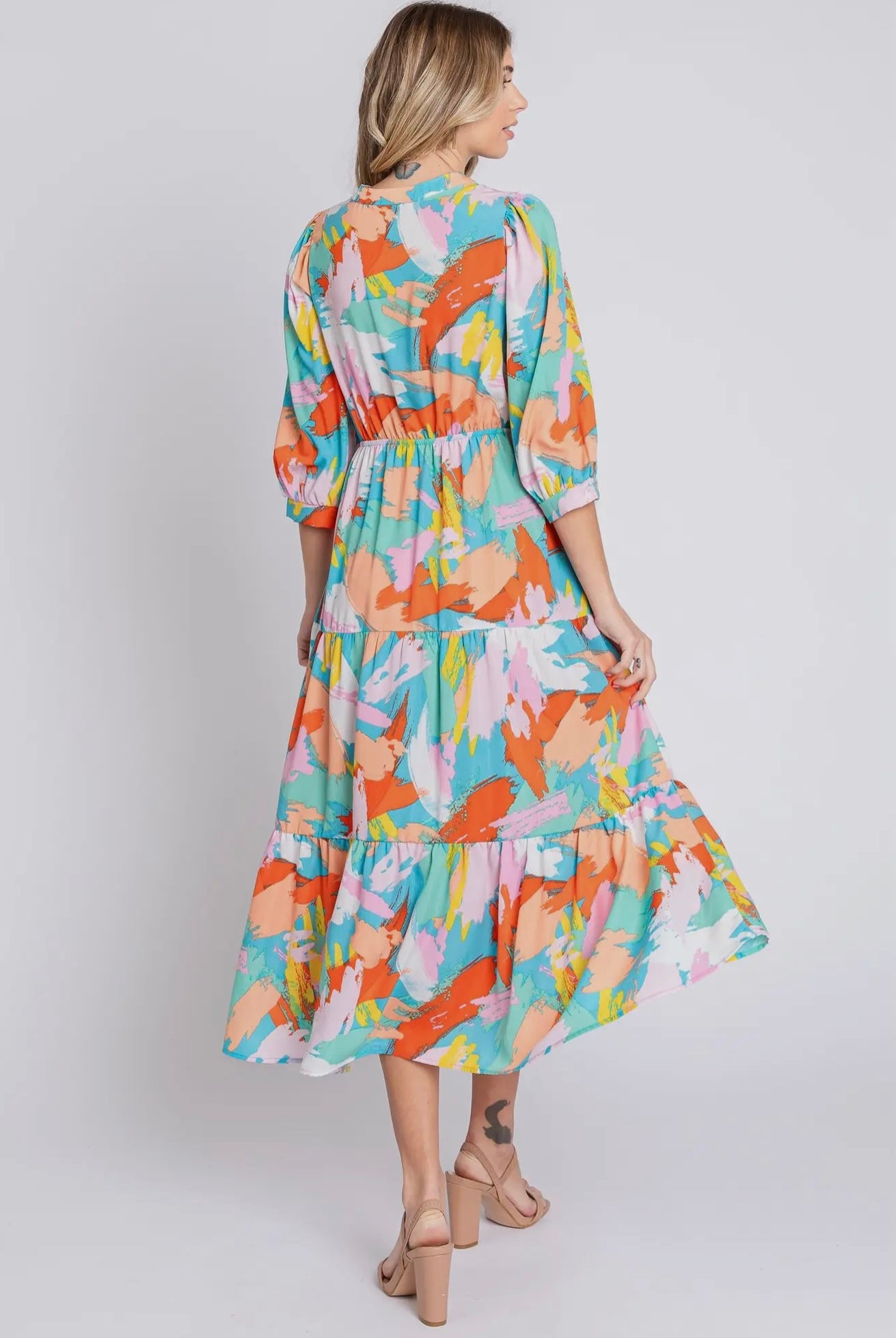 confetti plus dress|rainbow