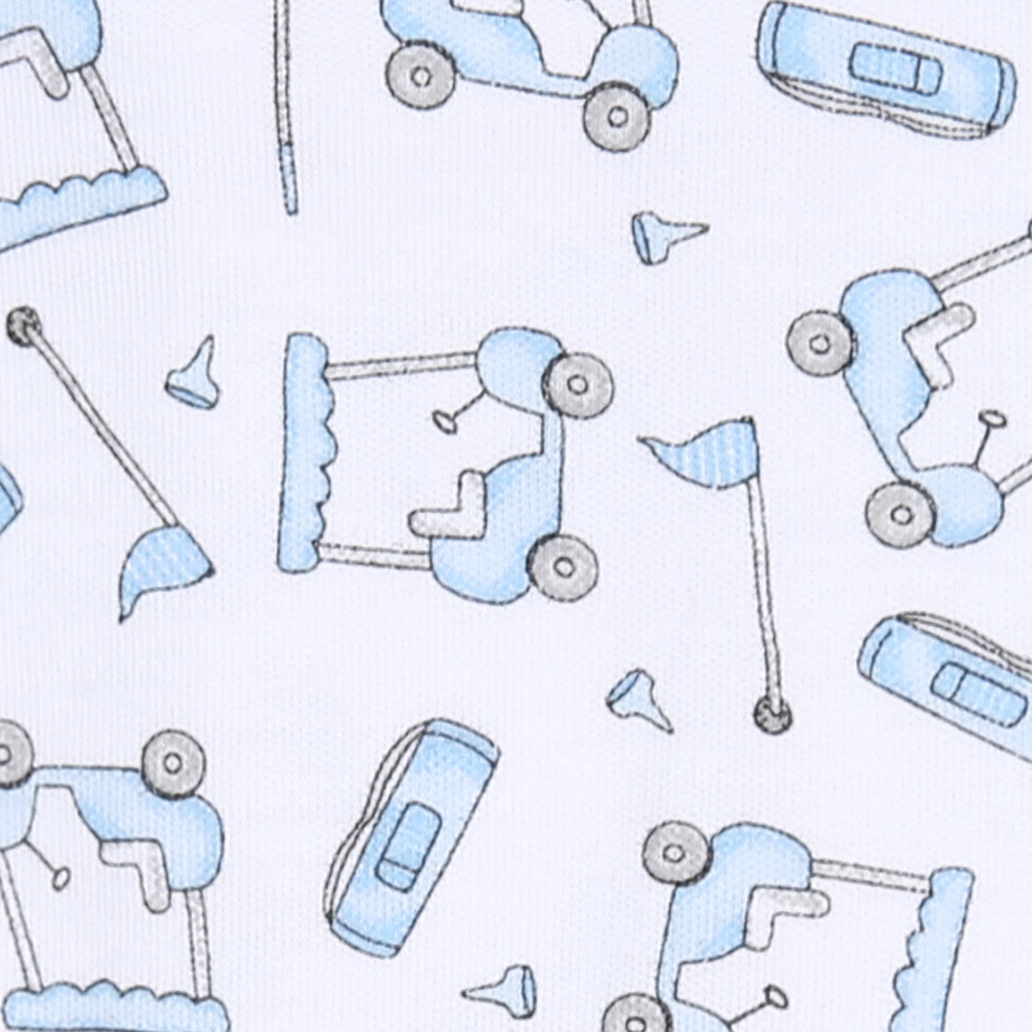 putting around footie sleeper|blue