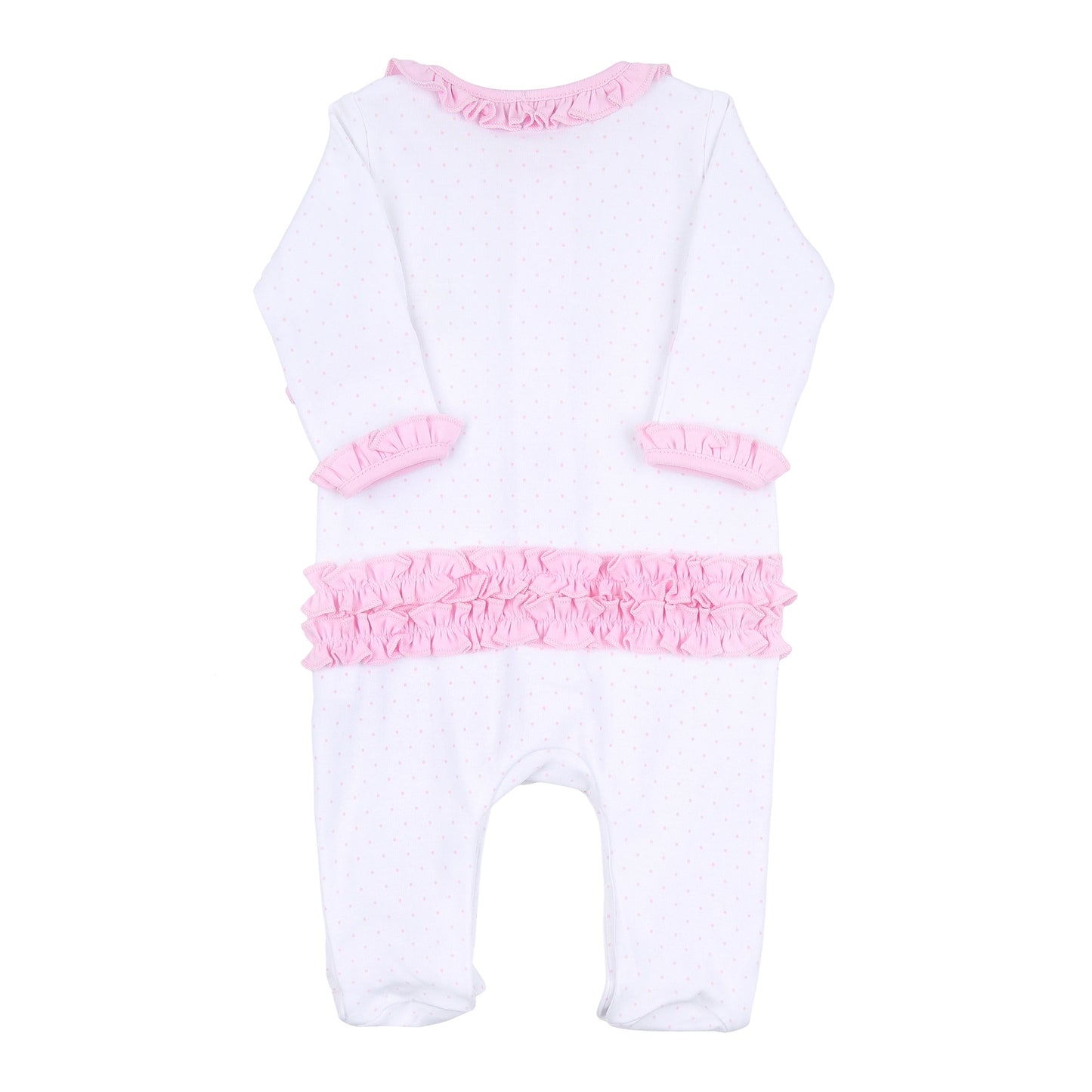 dinoland ruffle footie sleeper|pink