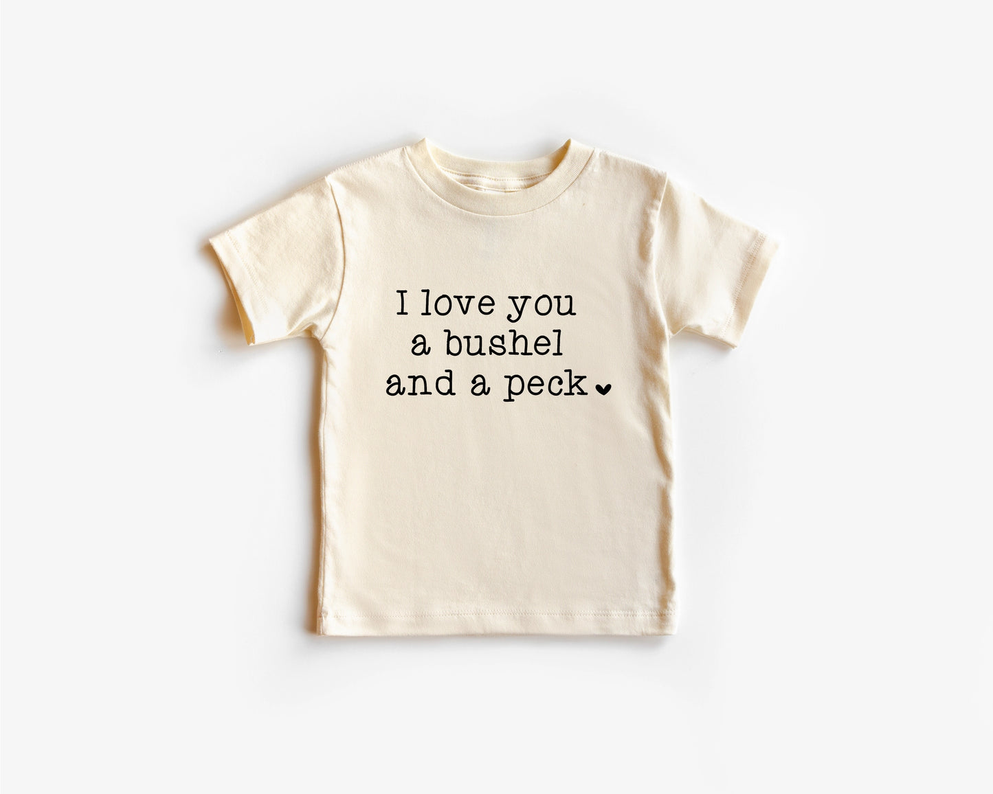bushel and a peck onesie and tee|cream