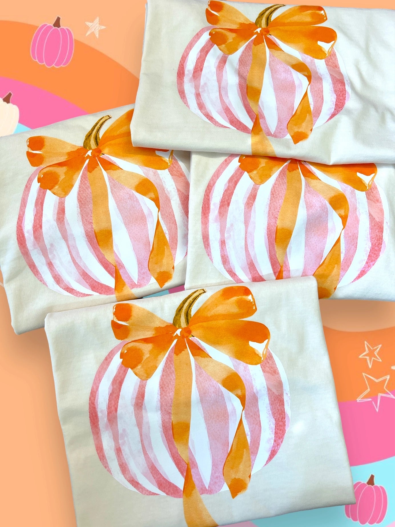 preppy pumpkin t-shirt|natural