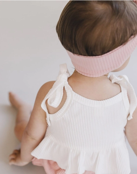 ribbed headband|pink