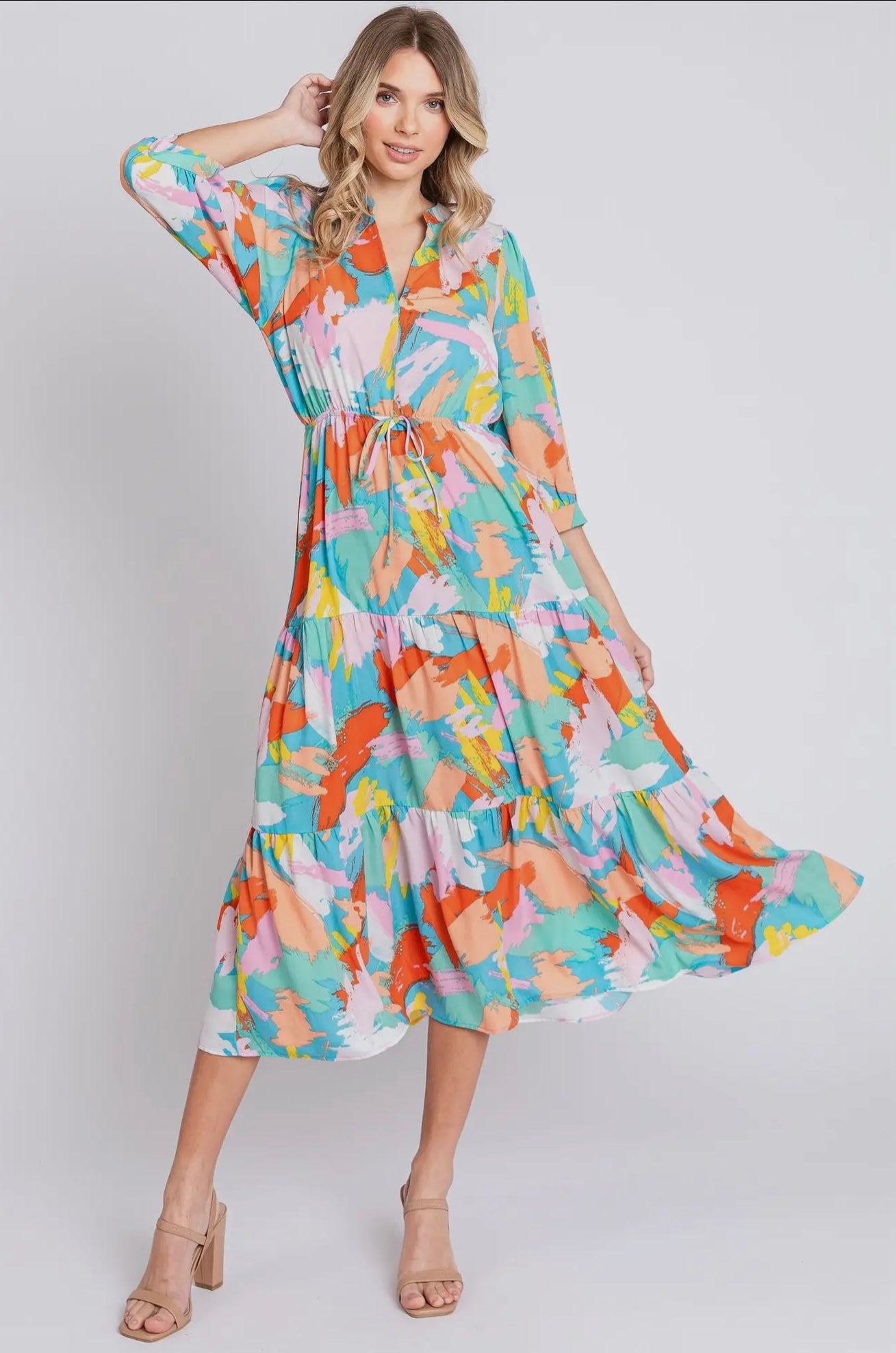 confetti plus dress|rainbow