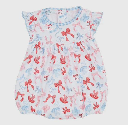 star spangled darling bow bubble|red/blue