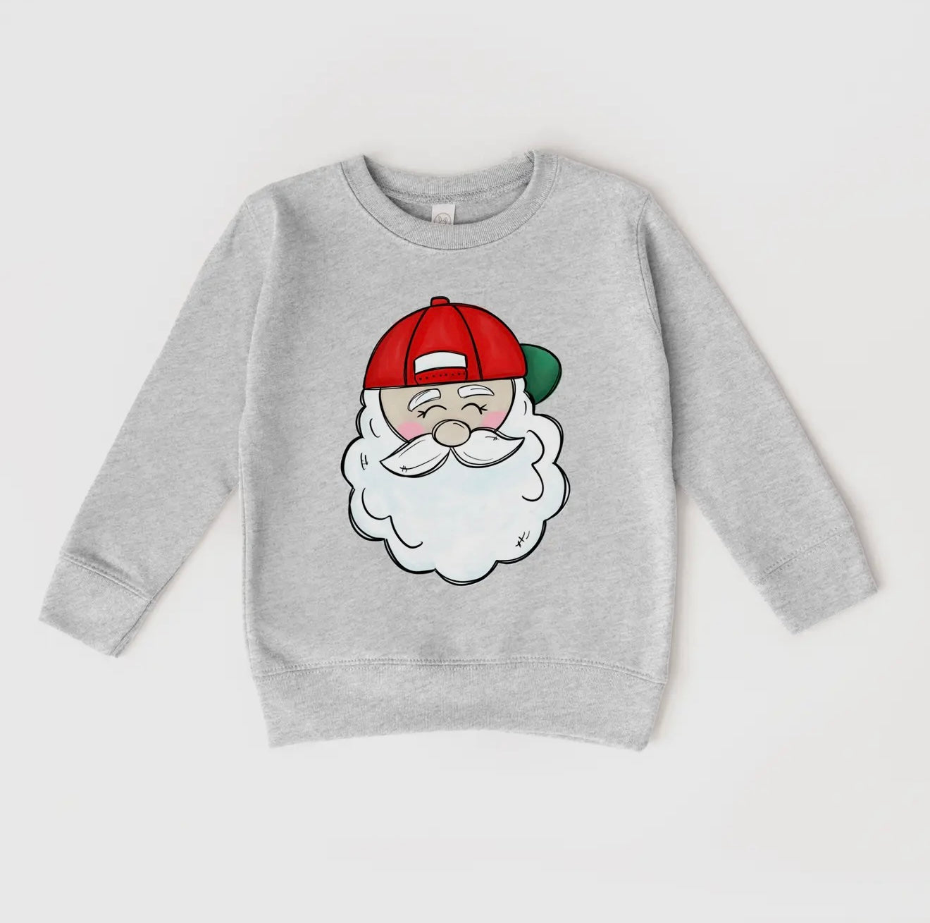 cool santa sweatshirt|grey