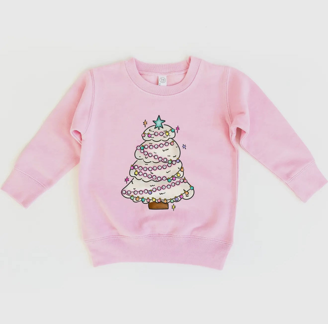 leave the lights up sweatshirt|pink