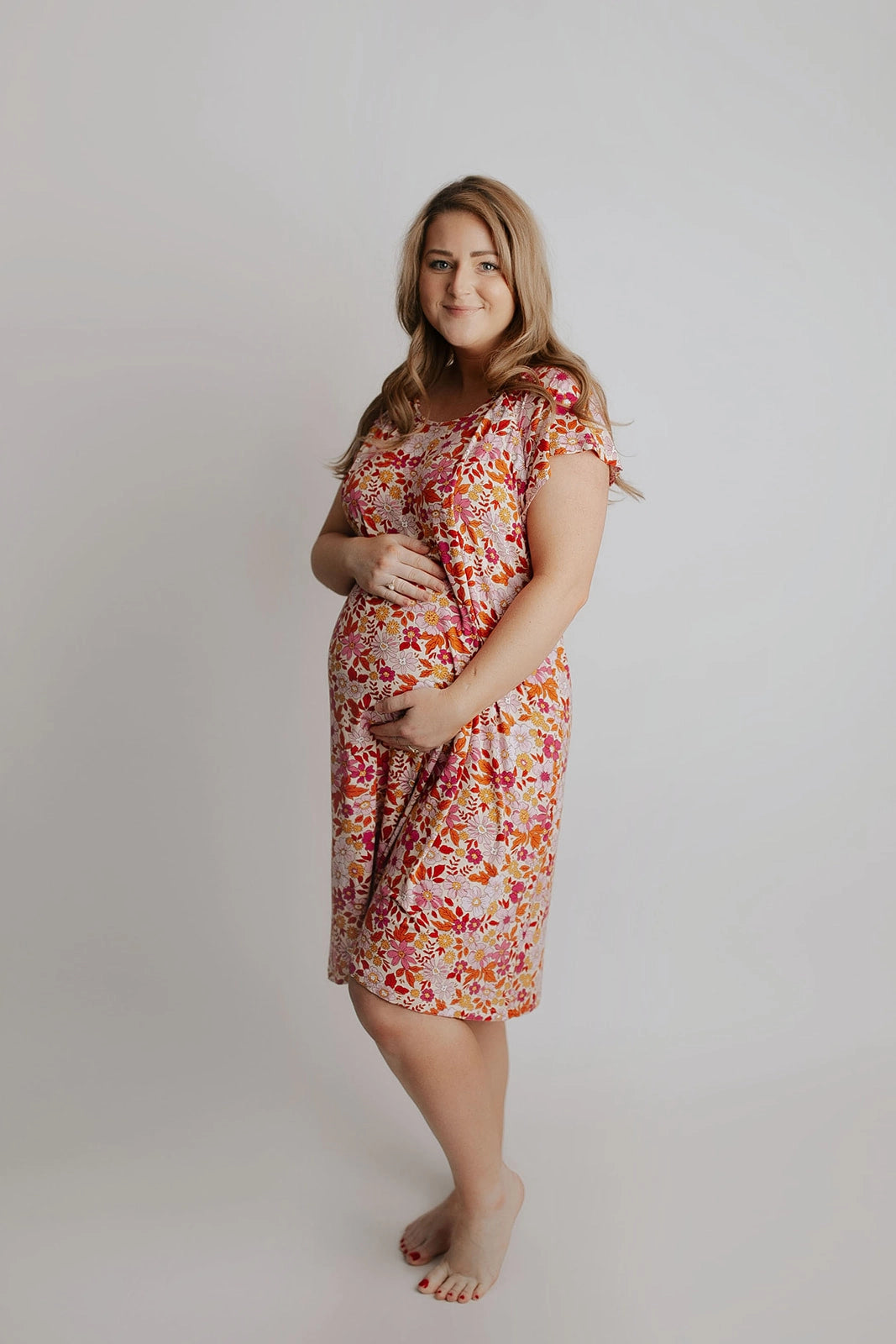 Wild child maternity gown|floral