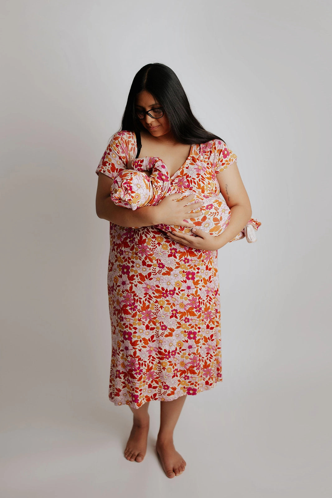 Wild child maternity gown|floral