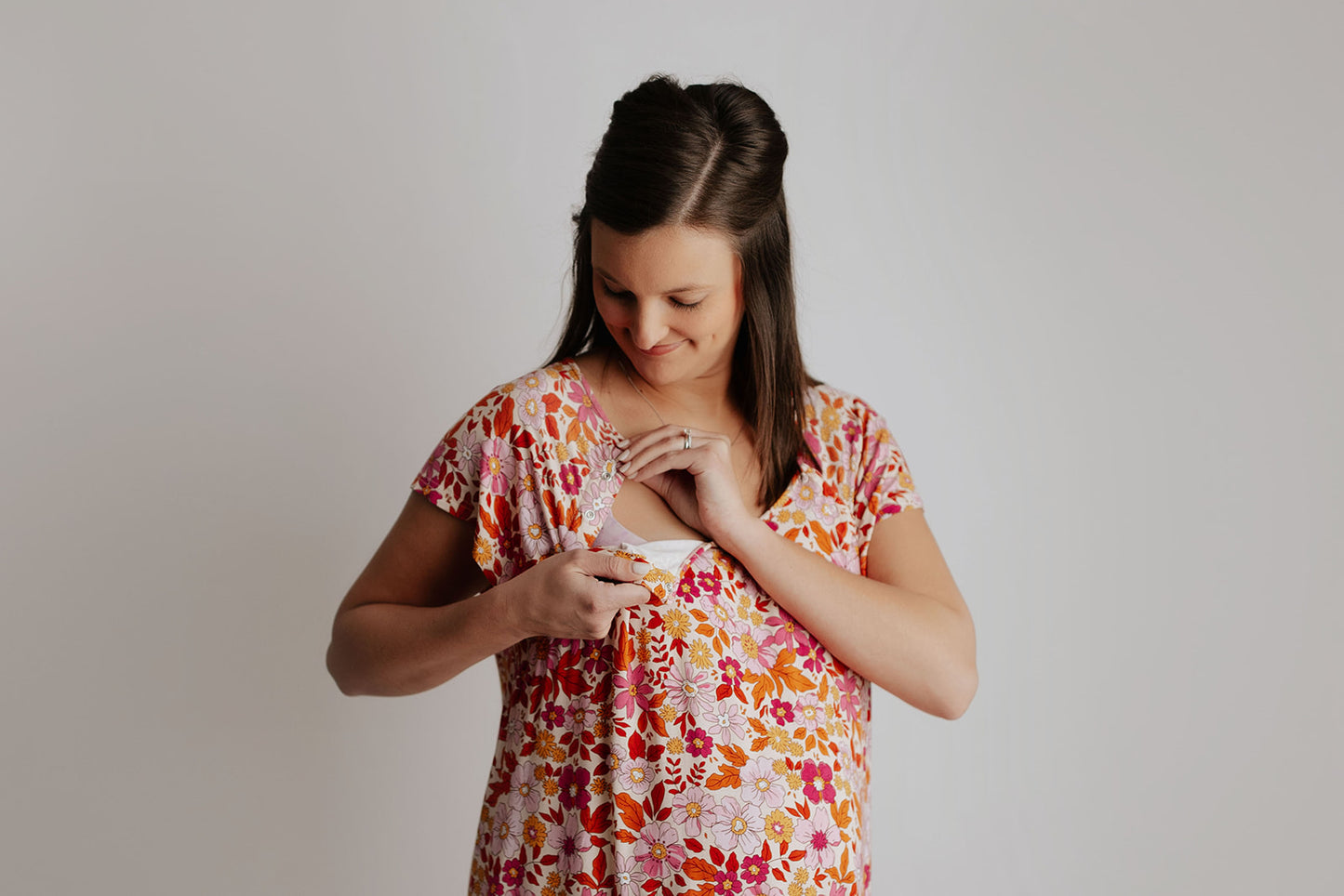 Wild child maternity gown|floral