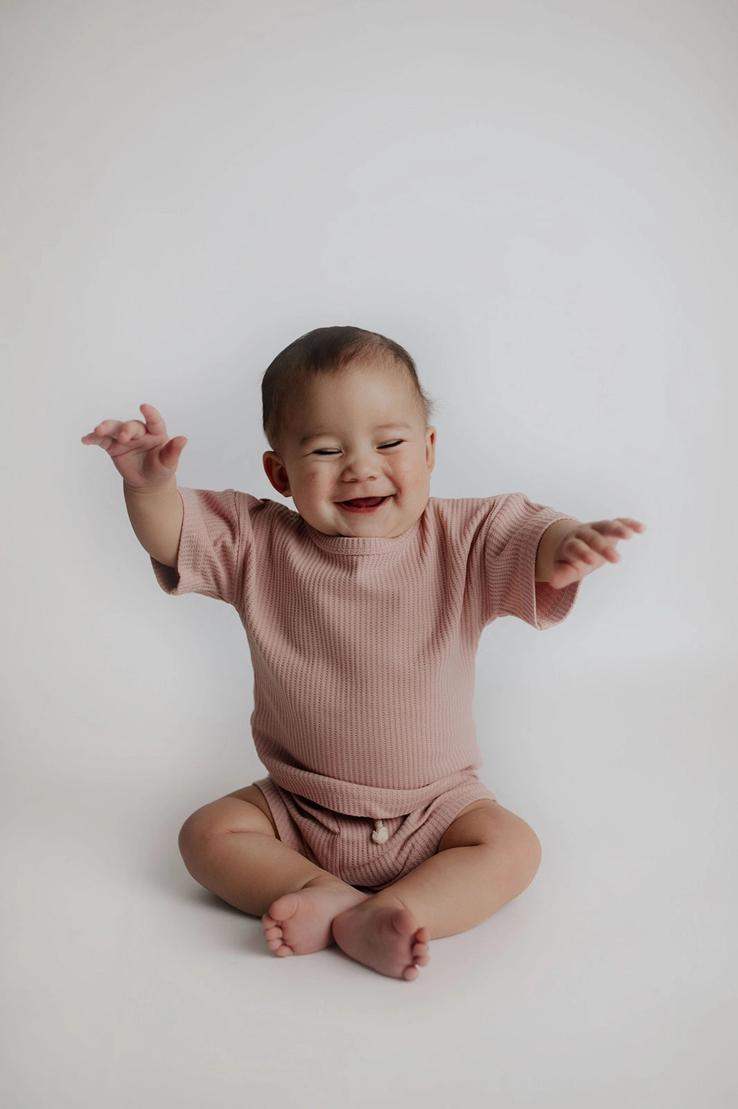 waffle set|rose pink