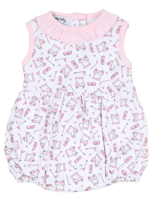 putting around sleeveless bubble|pink