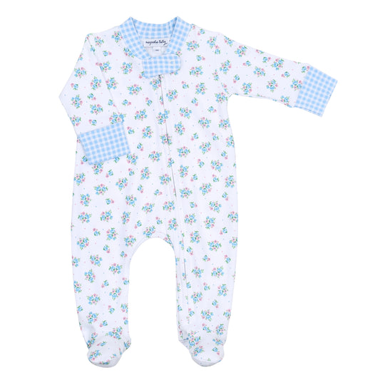 anna’s classic zipper footie sleeper|sky blue
