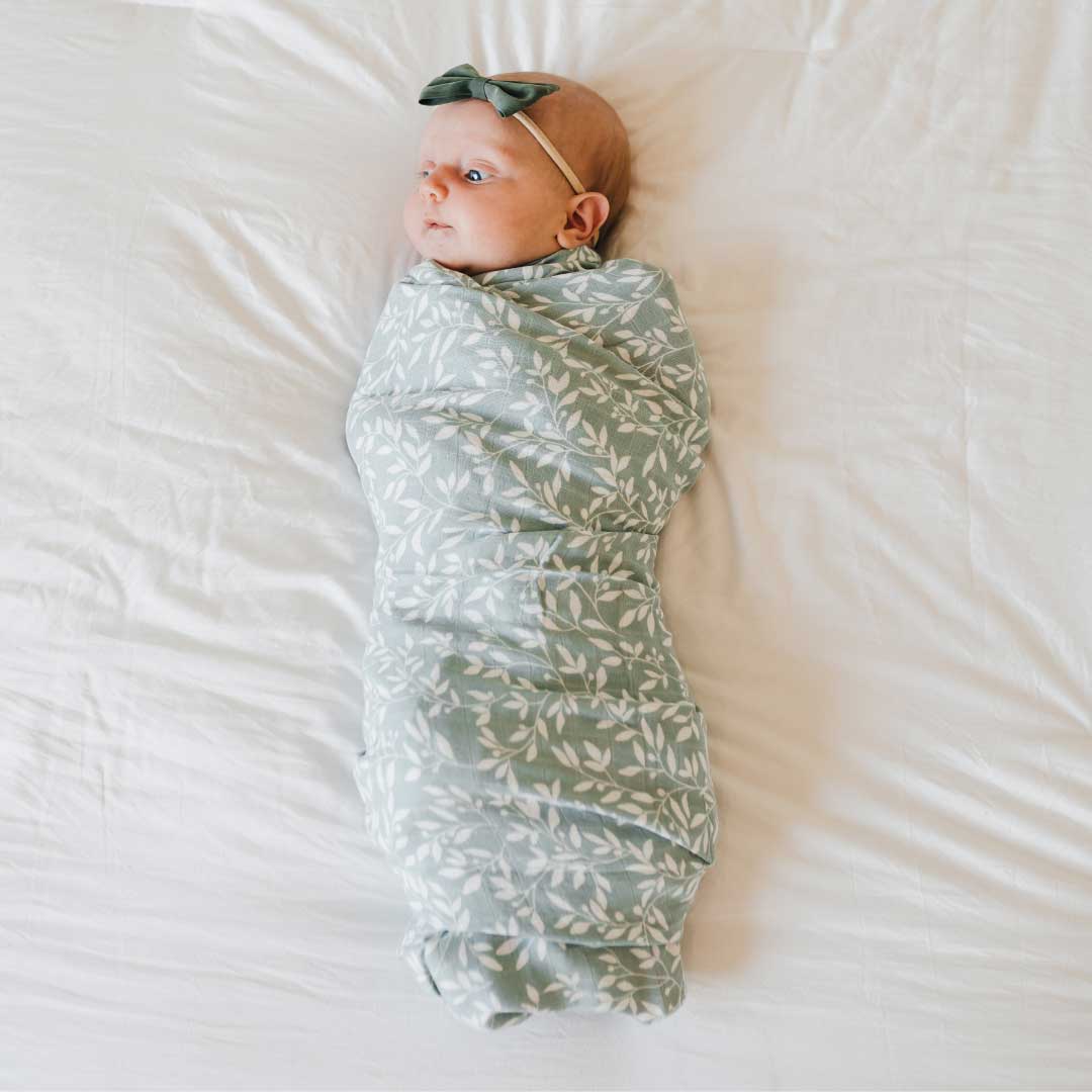 bamboo muslin swaddle|floral bliss