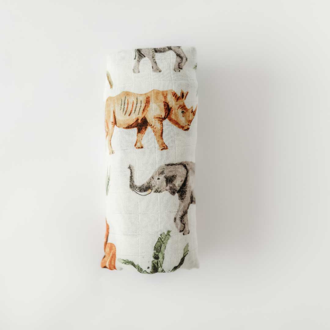 bamboo muslin swaddle|safari