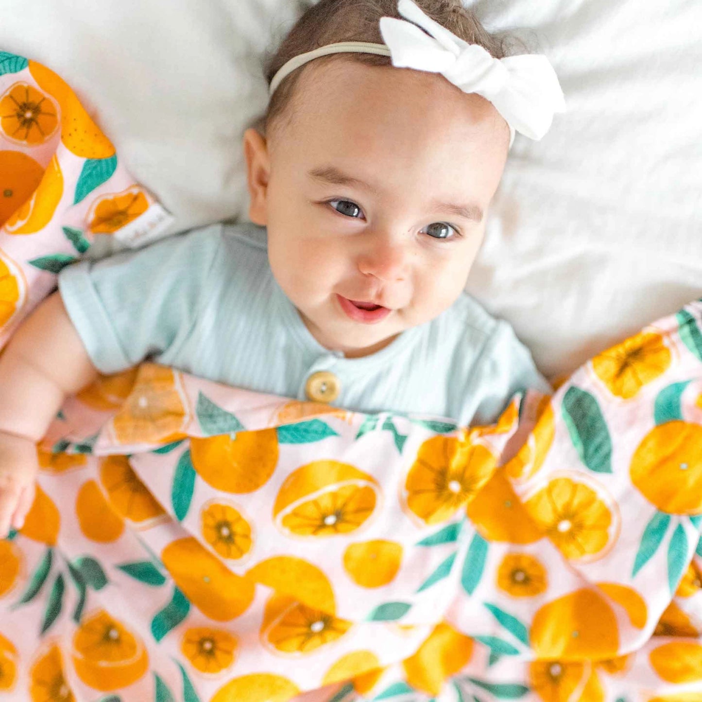 bamboo muslin swaddle|sliced oranges