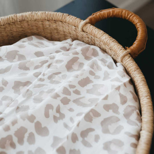 bamboo muslin swaddle|light leopard