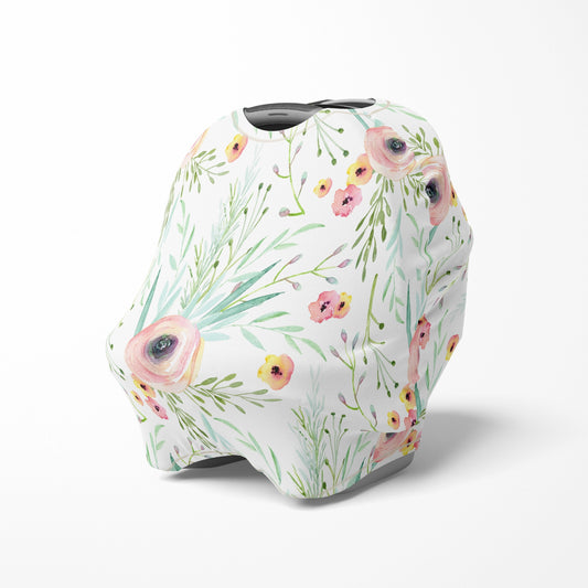 multi use baby cover|floral kiss