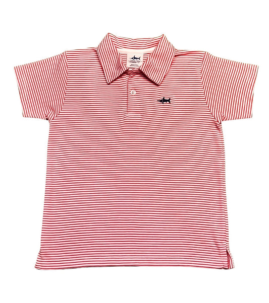 polo|red striped