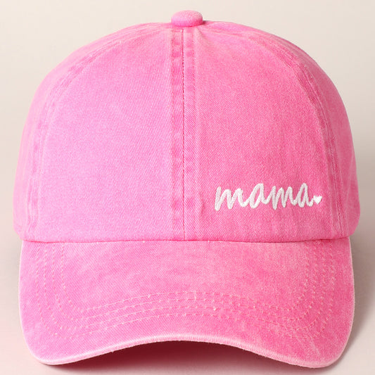 “mama” baseball hat|hot pink