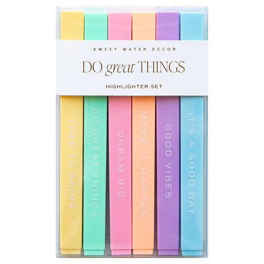 do great things|highlighter set