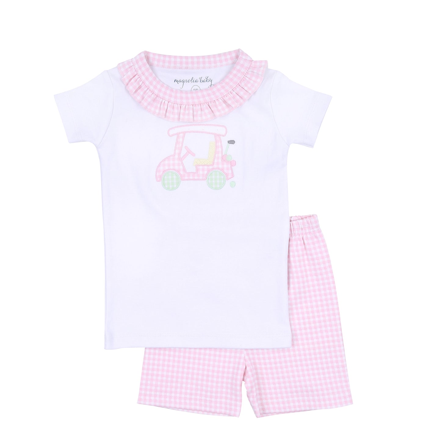 little caddie ruffle pajamas|pink