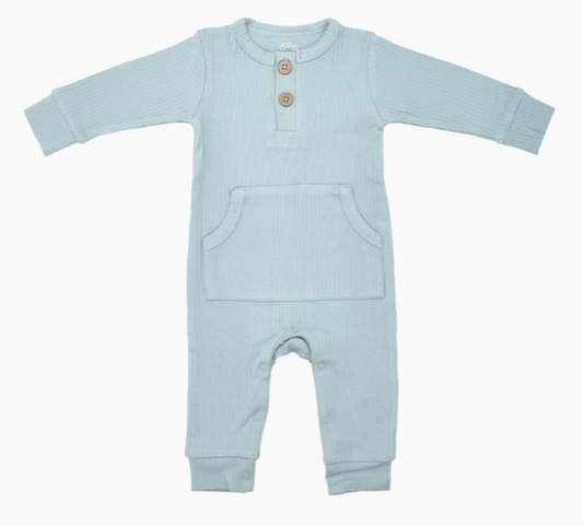 ribbed playsuit with pockets|robbins egg