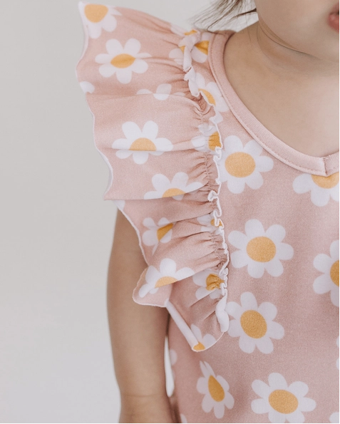 daisy flutter jumpsuit|pink