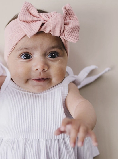ribbed headband|pink