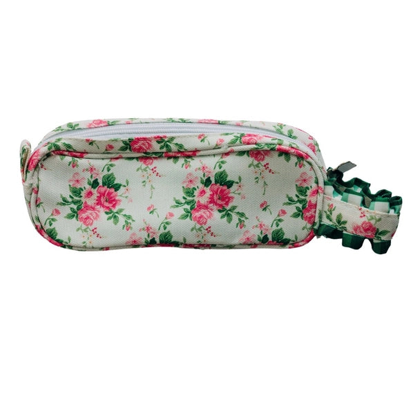 pencil case|pink roses